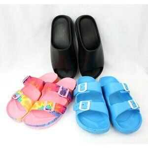 Colorful Lot Ocean Coast Foam Rubber Flats Sport Sandals Slip Ons 9